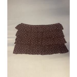 Urban Outfitters Ruffled Polka Dot Mini Skort NWT